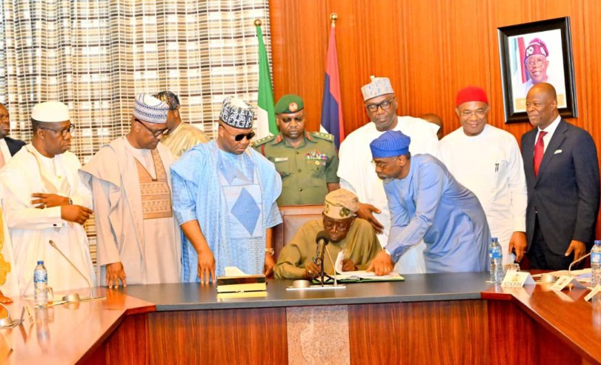 TINUBU SIGNS LANDMARK TAX REFORMS INTO LAW— Sweeping Changes Target Fairness, Efficiency, and Economic Growth